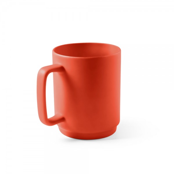 MIGHTY. Tazza in ceramica con corpo cilindrico 330 mL - Nero