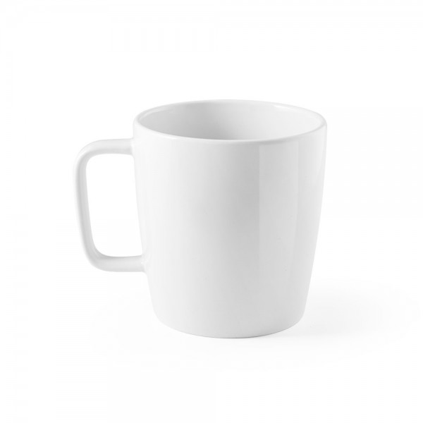 DHONI WHITE. Tazza in ceramica da 450 ml - Bianco