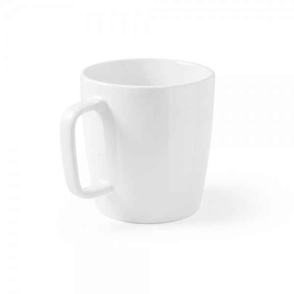 DHONI WHITE. Tazza in ceramica da 450 ml - Bianco