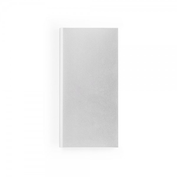 CLERK. Power bank da 8'000 mAh con pannello solare in alluminio 100% riciclato