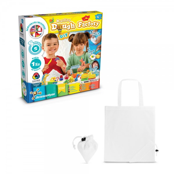 Modeling Dough Factory Kit II. Gioco educativo fornito con una borsa regalo pieghevole in 190T
