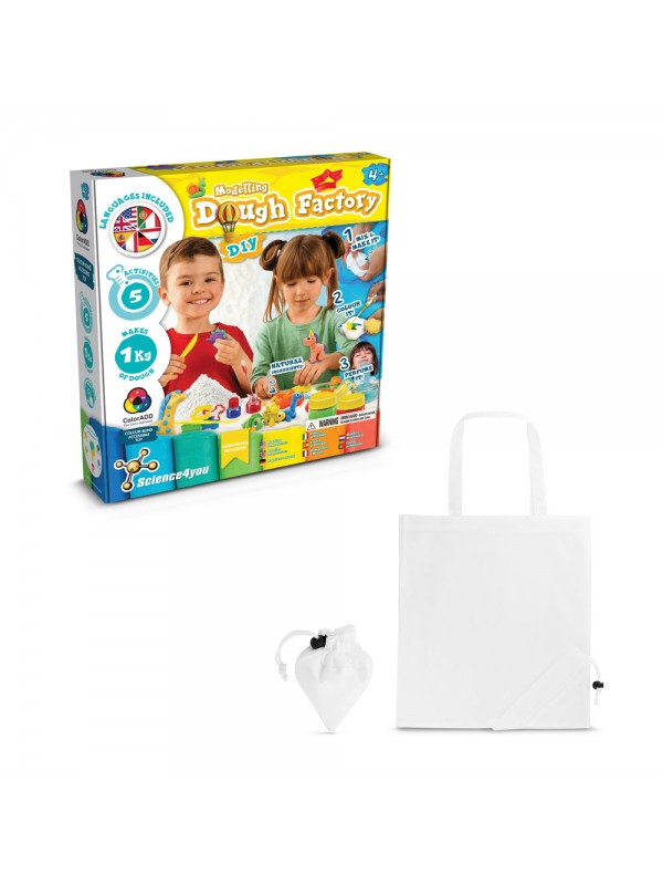 Modeling Dough Factory Kit II. Gioco educativo fornito con una borsa regalo pieghevole in 190T Modeling Dough Factory Kit II. Gioco educativo fornito con una borsa regalo pieghevole in 190T