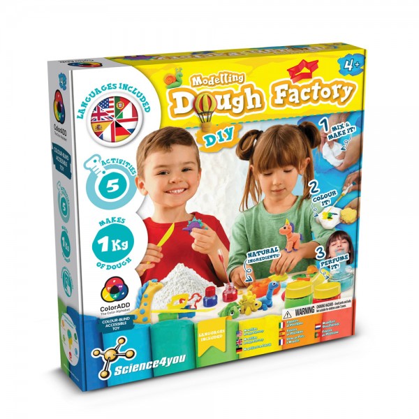Modeling Dough Factory Kit II. Gioco educativo fornito con una borsa regalo pieghevole in 190T