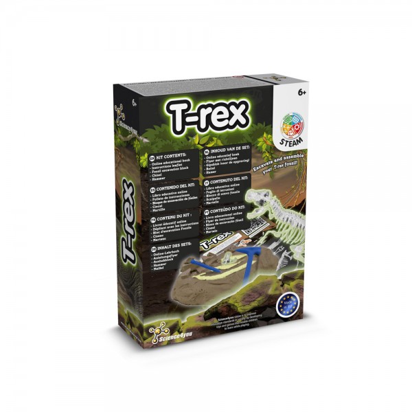 Fossil Excavation Kit IV. Gioco educativo fornito con un sacchetto regalo in tessuto non tessuto (80 g/m²)