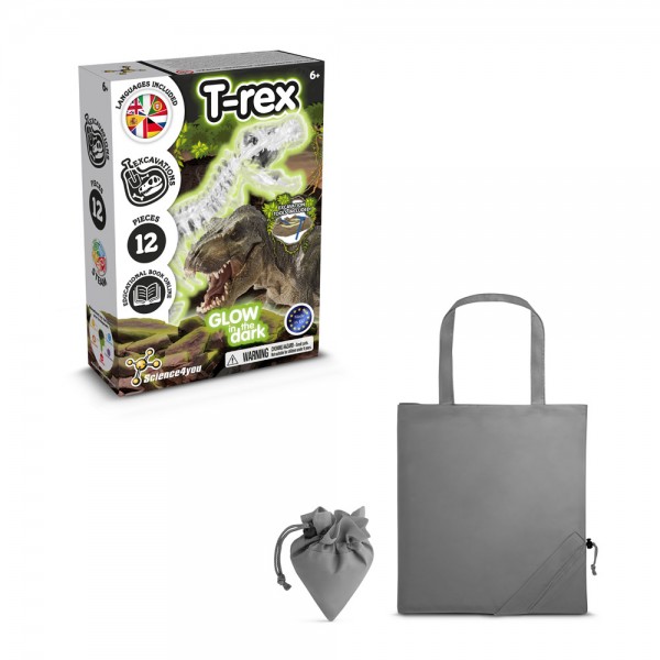 Fossil Excavation Kit V. Gioco educativo fornito con una borsa regalo pieghevole in 190T