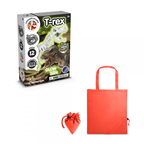 Fossil Excavation Kit V. Gioco educativo fornito con una borsa regalo pieghevole in 190T