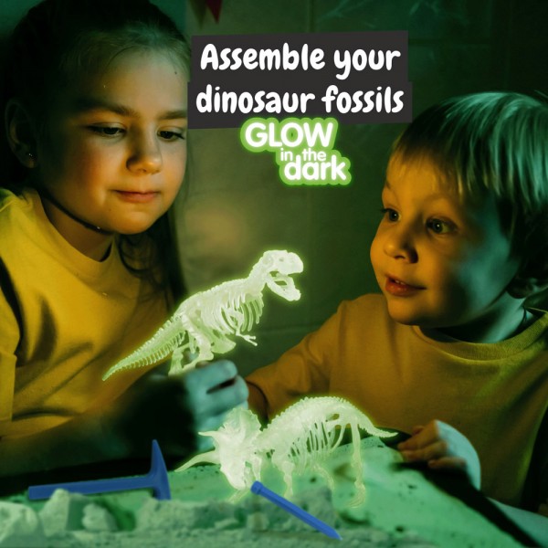 2 in 1 Fossil Excavation Kit III. Gioco educativo sacchetto regalo in carta kraft (115 g/m²)