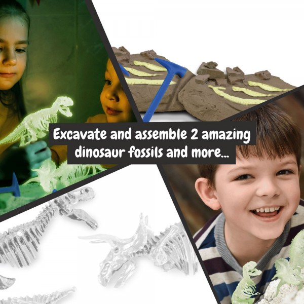 2 in 1 Fossil Excavation Kit III. Gioco educativo sacchetto regalo in carta kraft (115 g/m²)