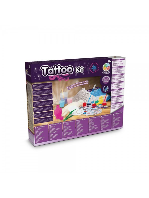 Tattoo Factory Kit II. Gioco educativo fornito con un sacchetto regalo in carta kraft (100 g/m²) Tattoo Factory Kit II. Gioco educativo fornito con un sacchetto regalo in carta kraft (100 g/m²)