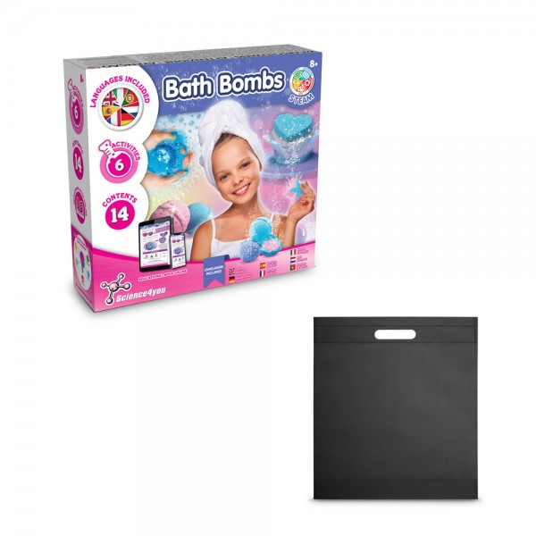 Bath Bombs Kit IV. Giocattolo educativo fornito con un sacchetto regalo in tessuto non tessuto (80 g/m²)