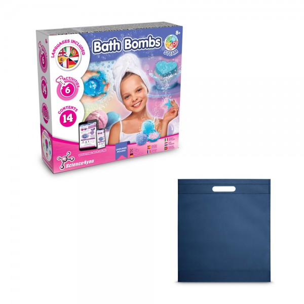 Bath Bombs Kit IV. Giocattolo educativo fornito con un sacchetto regalo in tessuto non tessuto (80 g/m²)