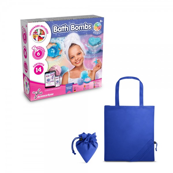 Bath Bombs Kit V. Giocattolo educativo fornito con una borsa regalo pieghevole in 190T
