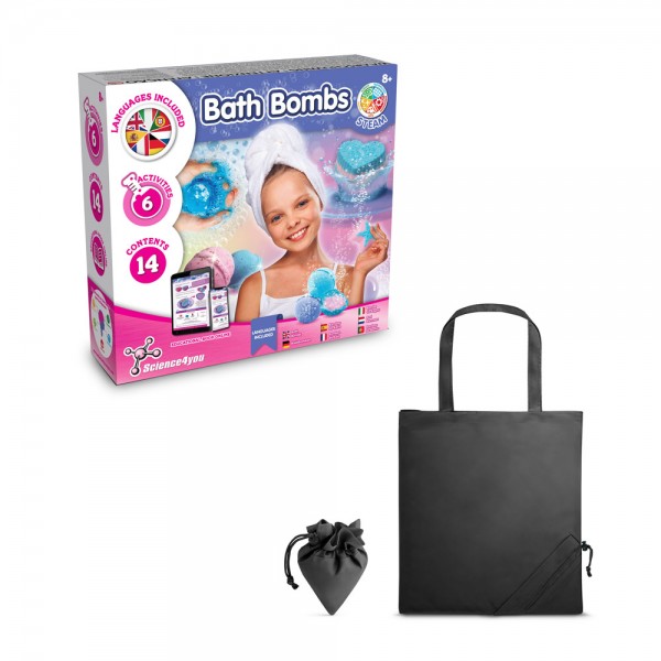 Bath Bombs Kit V. Giocattolo educativo fornito con una borsa regalo pieghevole in 190T
