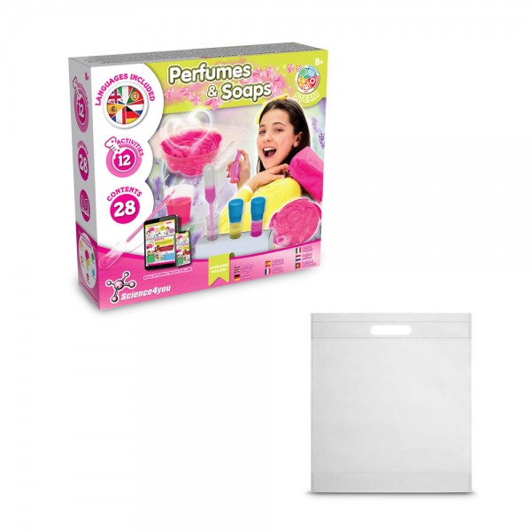 Perfume & Soap Factory Kit IV. Gioco educativo fornito con un sacchetto regalo in tessuto non tessuto (80 g/m²)