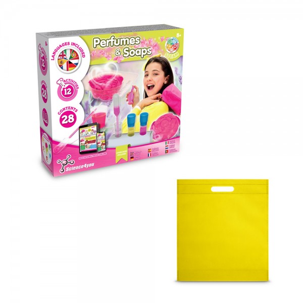 Perfume & Soap Factory Kit IV. Gioco educativo fornito con un sacchetto regalo in tessuto non tessuto (80 g/m²)
