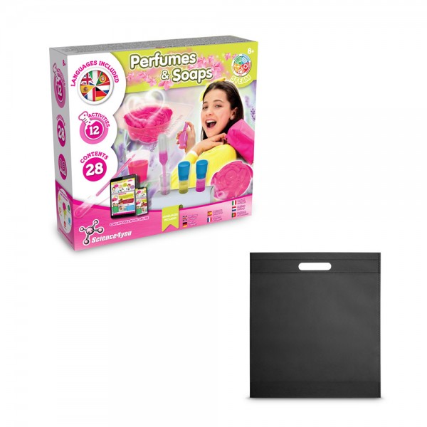 Perfume & Soap Factory Kit IV. Gioco educativo fornito con un sacchetto regalo in tessuto non tessuto (80 g/m²)