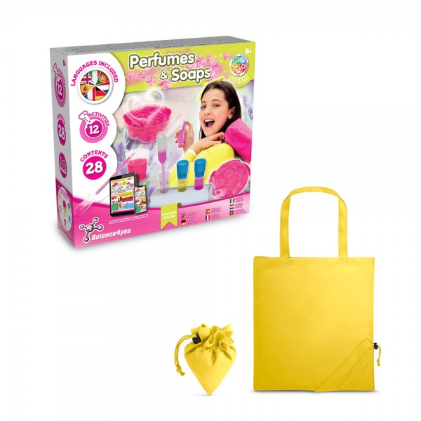 Perfume & Soap Factory Kit V. Gioco educativo fornito con una borsa regalo pieghevole in 190T