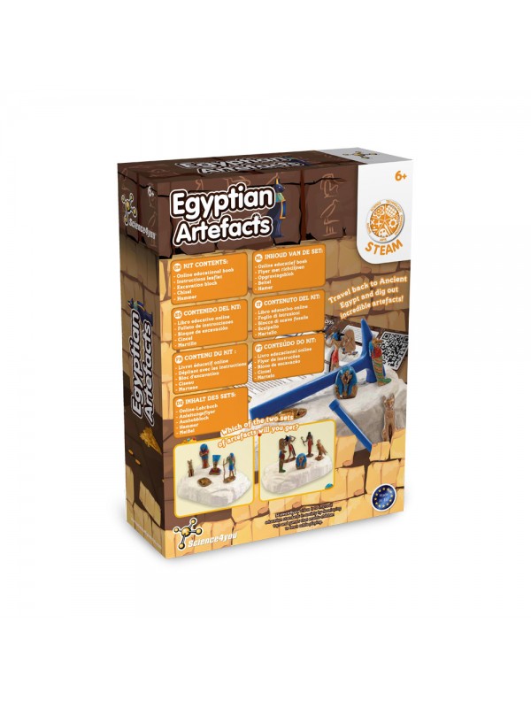Ancient Egypt Excavation Kit II. Gioco educativo fornito con un sacchetto regalo in carta kraft (90 g/m²), realizzato con materiale certificato FSC™ e altri materiali controllati Ancient Egypt Excavation Kit II. Gioco educativo fornito con un sacchetto regalo in carta kraft (90 g/m²), realizzato con materiale certificato FSC™ e altri materiali controllati