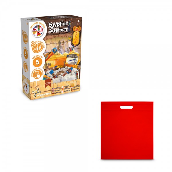 Ancient Egypt Excavation Kit IV. Gioco educativo fornito con un sacchetto regalo in tessuto non tessuto (80 g/m²)