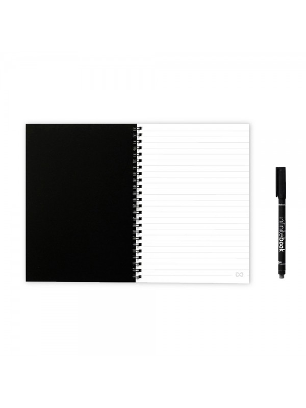 INFINITEBOOK LINED A5. Infinitebook con copertina flessibile e 15 pagine bianche stile lavagna bianca INFINITEBOOK LINED A5. Infinitebook con copertina flessibile e 15 pagine bianche stile lavagna bianca