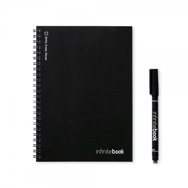 INFINITEBOOK LINED A5. Infinitebook con copertina flessibile e 15 pagine bianche stile lavagna bianca