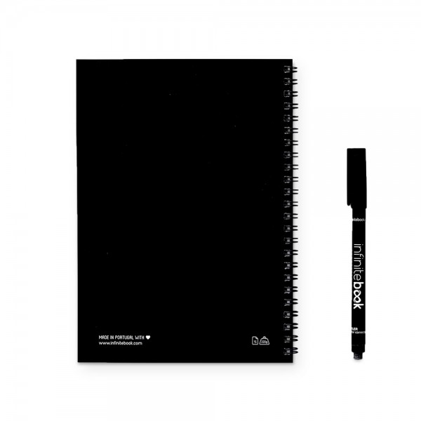 INFINITEBOOK LINED A5. Infinitebook con copertina flessibile e 15 pagine bianche stile lavagna bianca