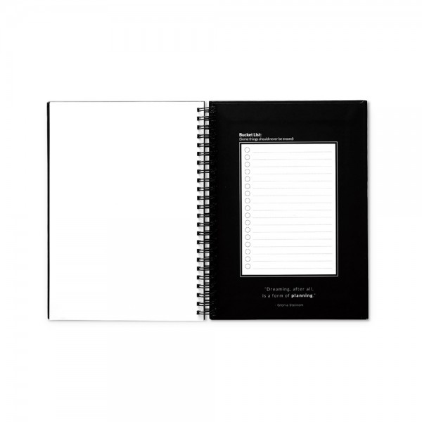 STARTER KIT INFINITE PLANNER A5. Il set include un "Infinity Diary", un kit di pulizia, un pennarello e un porta pennarello
