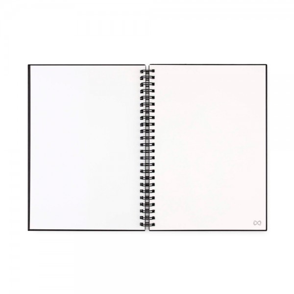 STARTER KIT INFINITEBOOK A5. Il set include un "Infinitebook", un kit di pulizia, un pennarello e un portapennarelli
