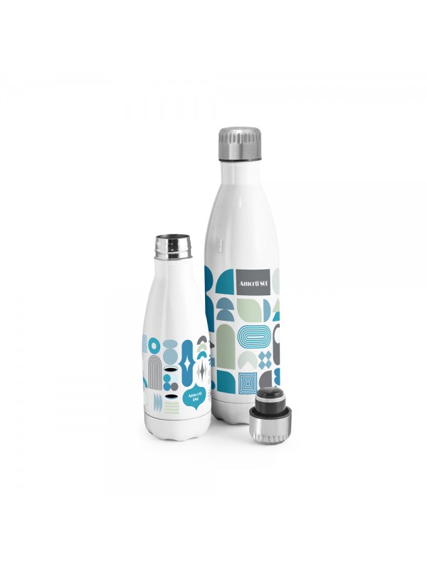 AMORTI L. Borraccia termica in acciaio inox per la sublimazion 800 mL - Bianco
