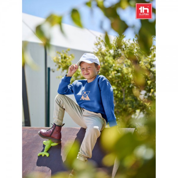 THC DELTA KIDS. Felpa per bambini in cotone riciclato e poliestere - Verde
