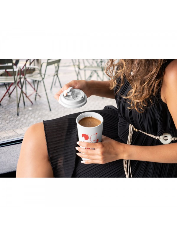 CUPPARI. Bicchiere da viaggio PP - Nero
