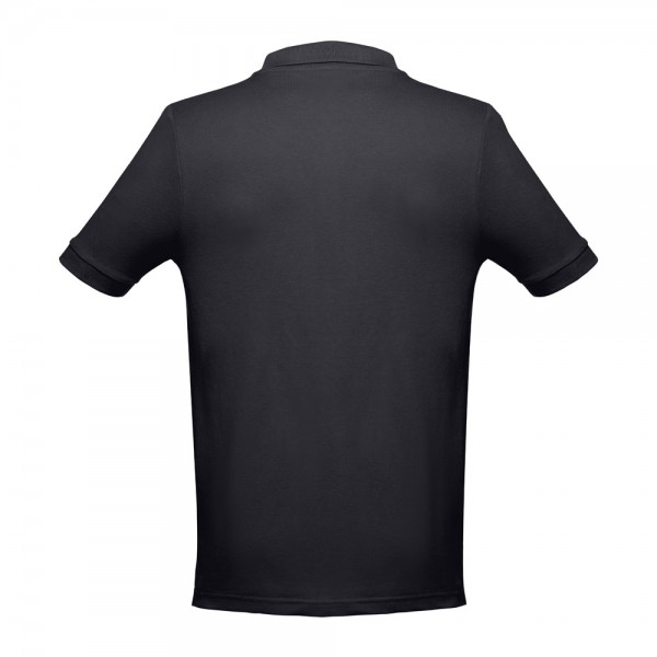 THC ADAM II. Polo da uomo in cotone a maniche corte - Nero