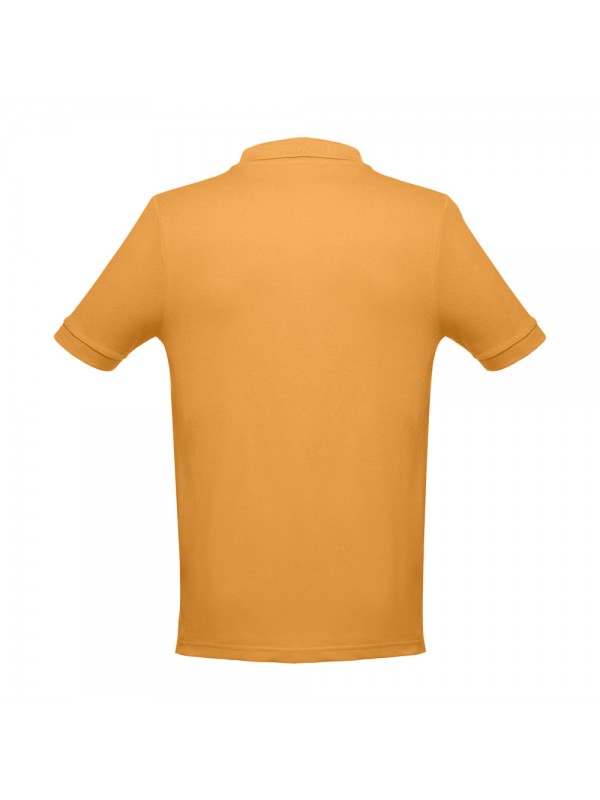 THC ADAM II. Polo da uomo in cotone a maniche corte - Giallo scuro
