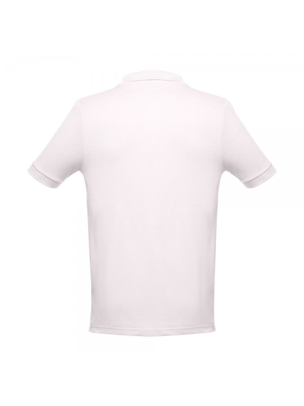 THC ADAM II. Polo da uomo in cotone a maniche corte - Rosa pastello