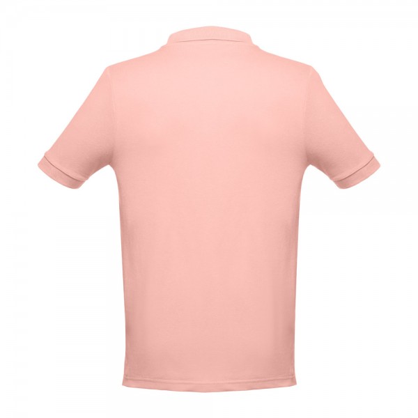 THC ADAM II. Polo da uomo in cotone a maniche corte - Rosso salmone