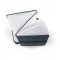 SANDERSON. Blocco note A5 in PU (riciclato al 50%) con due blocchi: pagine a righe e pagine bianche