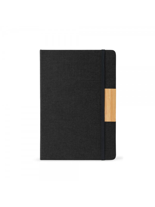 HOMERO. Set composto da un blocco note A5 con copertina rigida e una penna a sfera in bambù HOMERO. Set composto da un blocco note A5 con copertina rigida e una penna a sfera in bambù