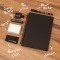 STARTER KIT INFINITEBOOK A5 PLANNER TEXTURE. Set composto da un "Infinitebook" con copertina rigida, 1 kit di pulizia, 1 pennarello e 1 porta pennarello