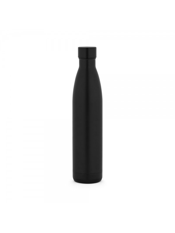 RE-BUFFON XL II. Borraccia in acciaio inox con doppia parete (90% riciclato) 1L - Nero