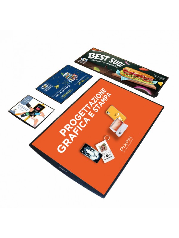 Tappetino pubblicitario da banco Tappetino pubblicitario da banco